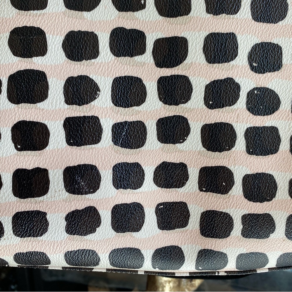 kate spade ♠️ new york Kaylie Diaper Bag Pink Black White - Picture 3 of 15